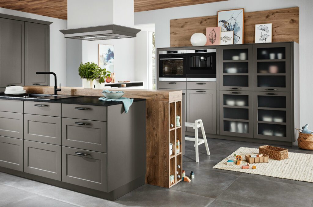 Nobilia Grey Country Style Shaker Kitchen 1 | Kutchenhaus, Stoke
