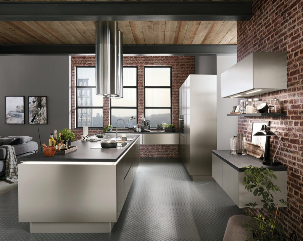 Nobilia Metallic Handleless Kitchen 1 | Kutchenhaus, Stoke